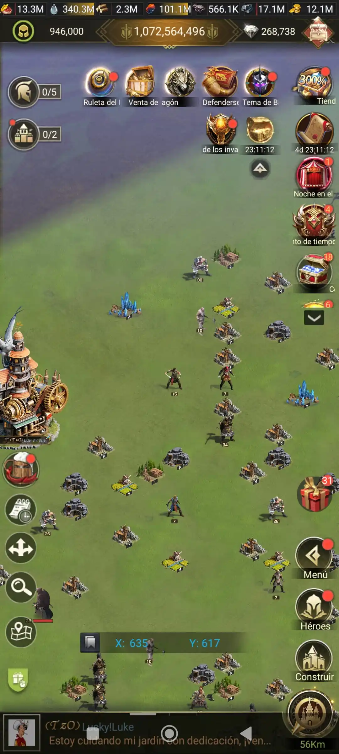 No sé visualizan los Cofres de Circo en nuestro es