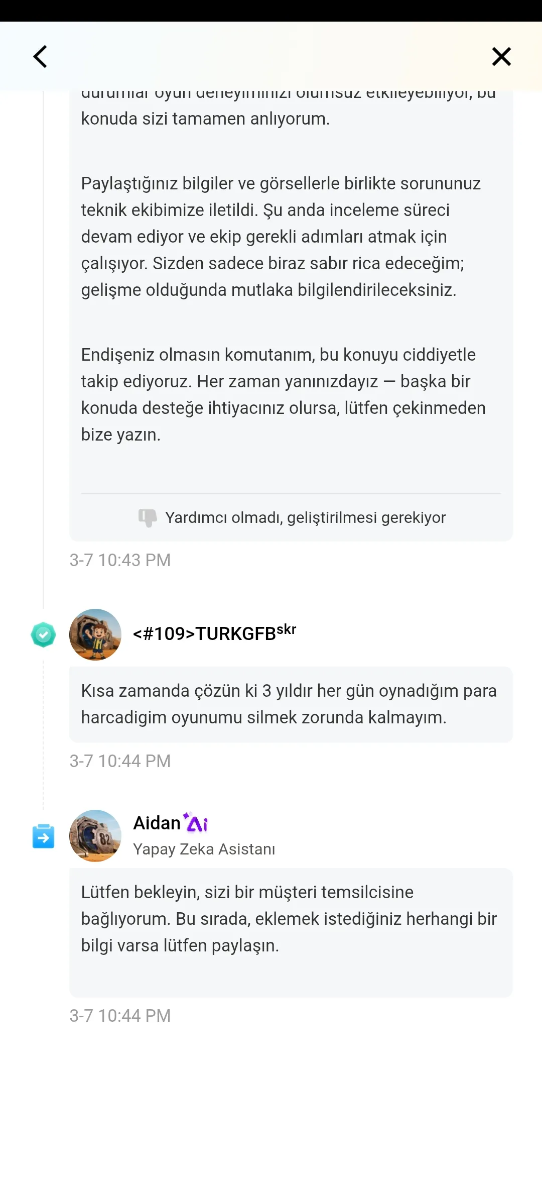 Yapay zeka asistanı hiç bir sorunu cozemedi... Son
