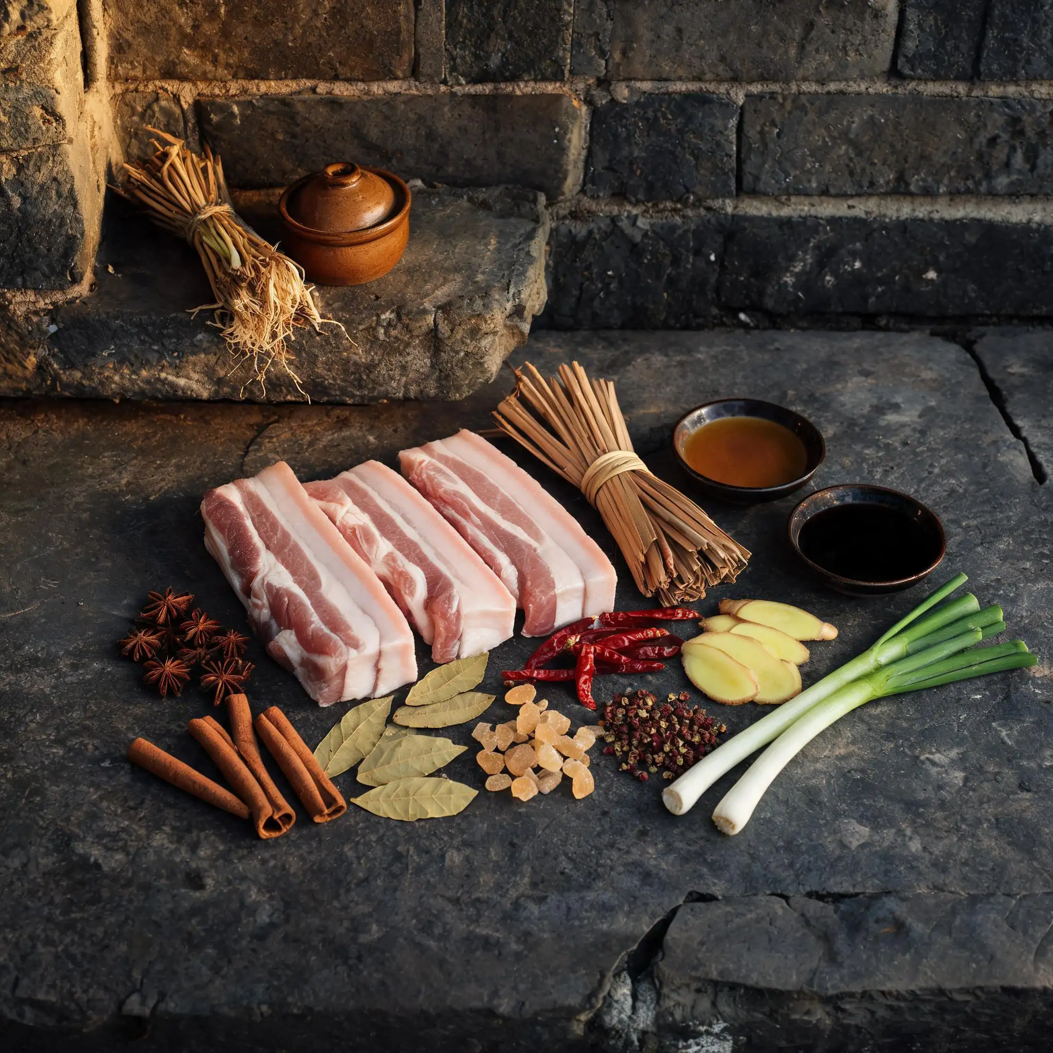 Braised Pork Belly Bundles