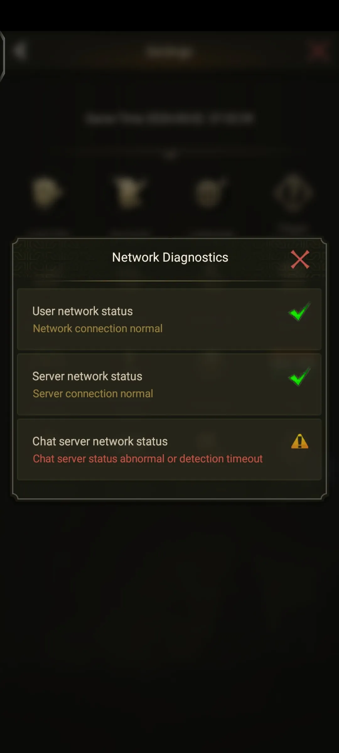 continuous failure of chat server