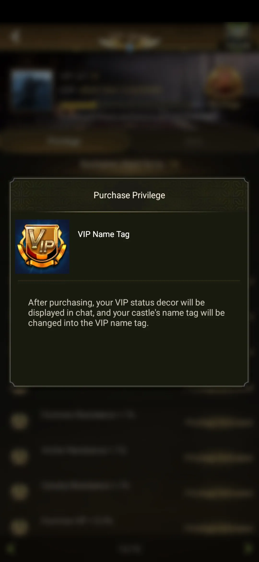 Vip name tag