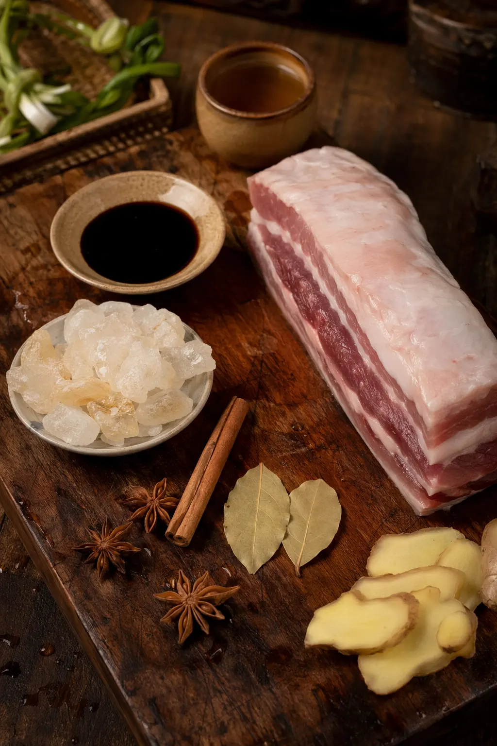 🐷 Red-Braised Pork Belly (Hong Shao Rou) — Step-by-Step Process Post