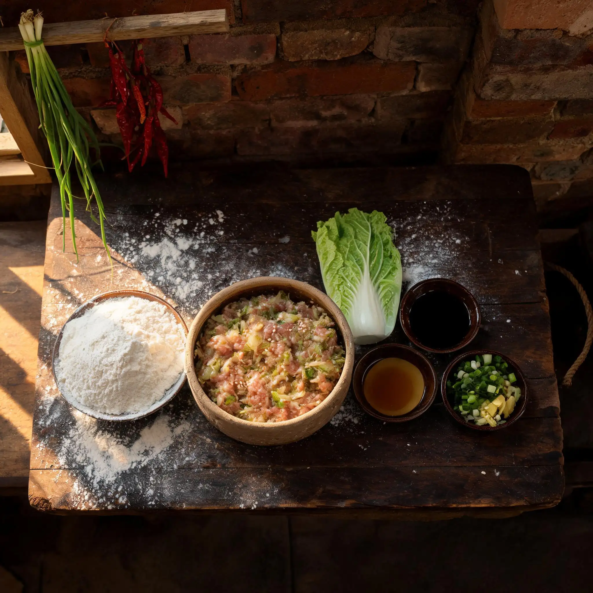 Pork and Napa Cabbage Dumplings