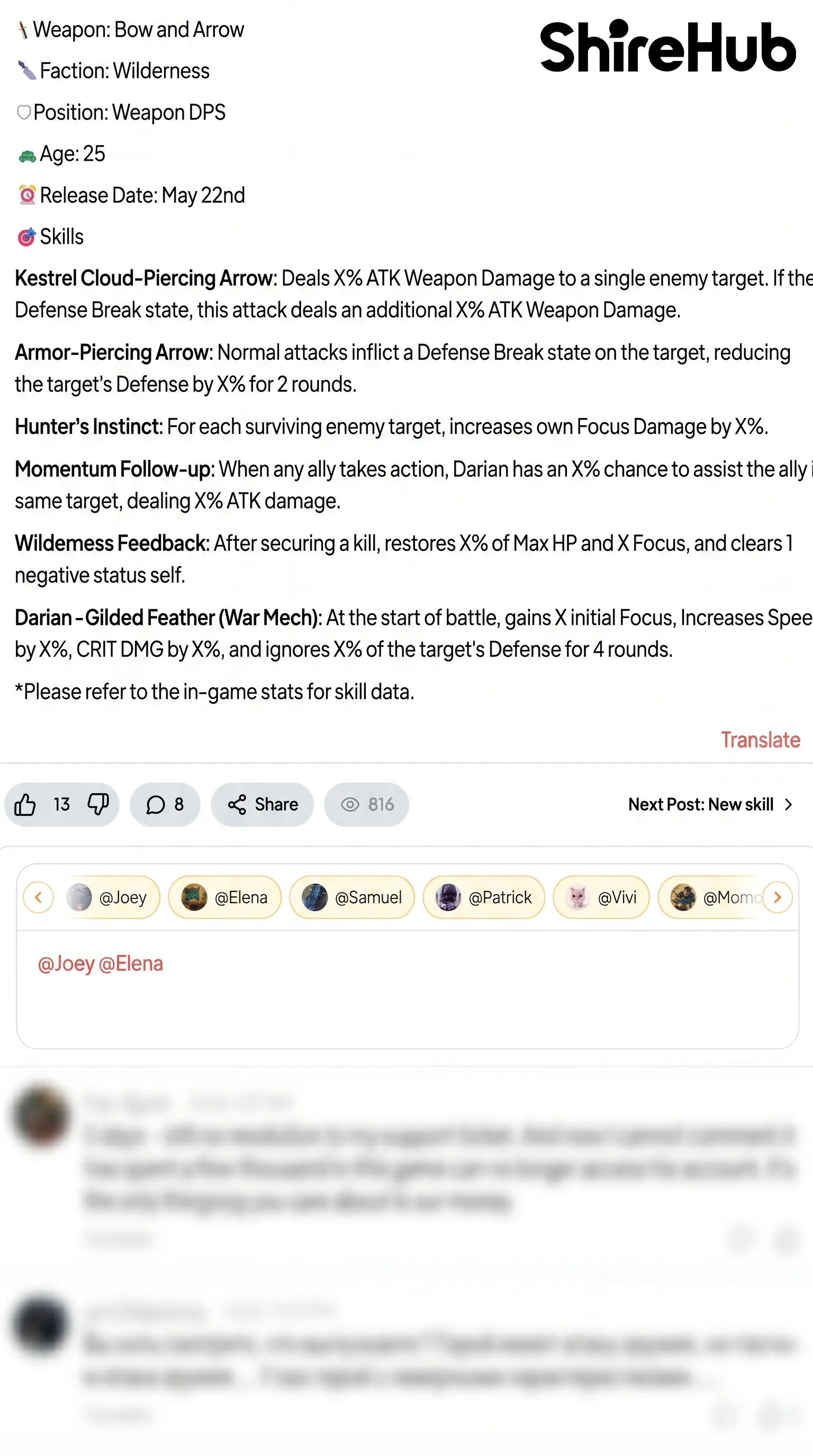 You've had things to say to the devs for a long time. Now there's a place to actually say them.