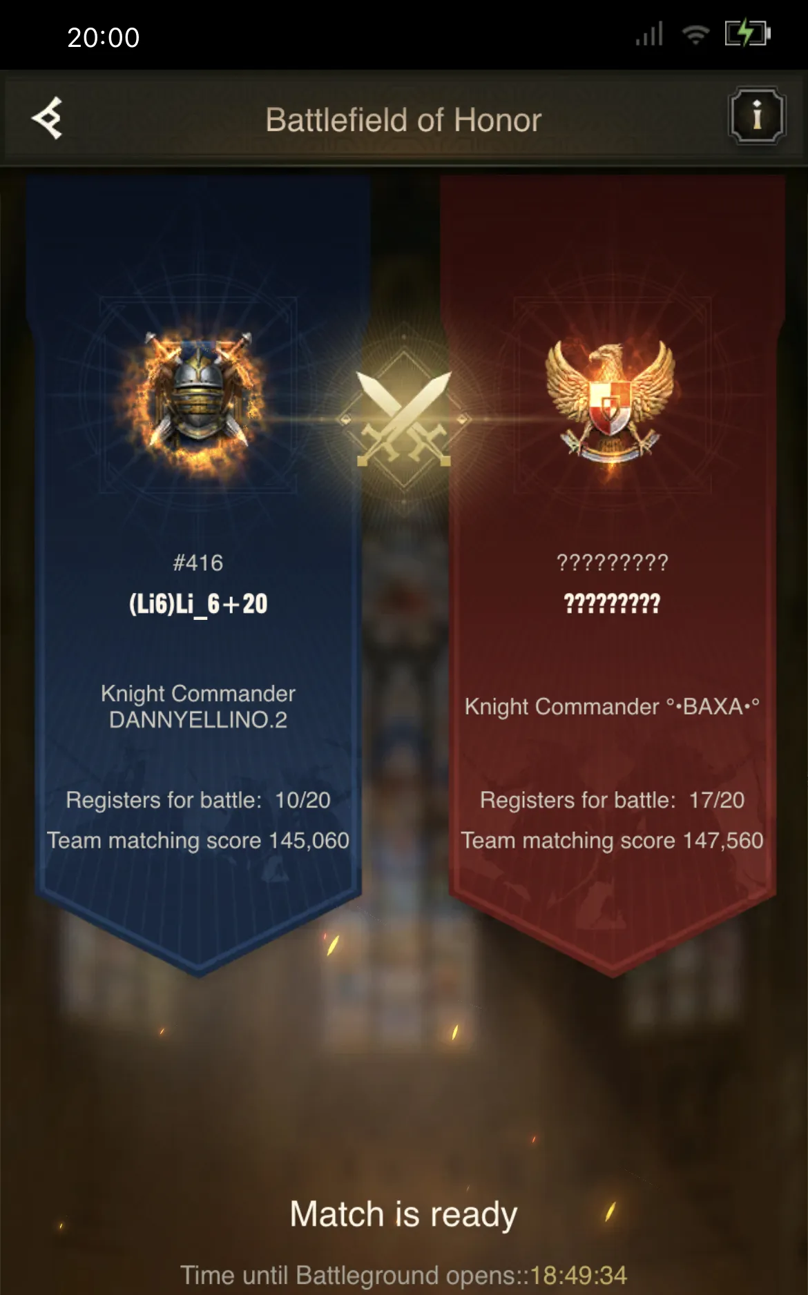 Fix the BOH matching please