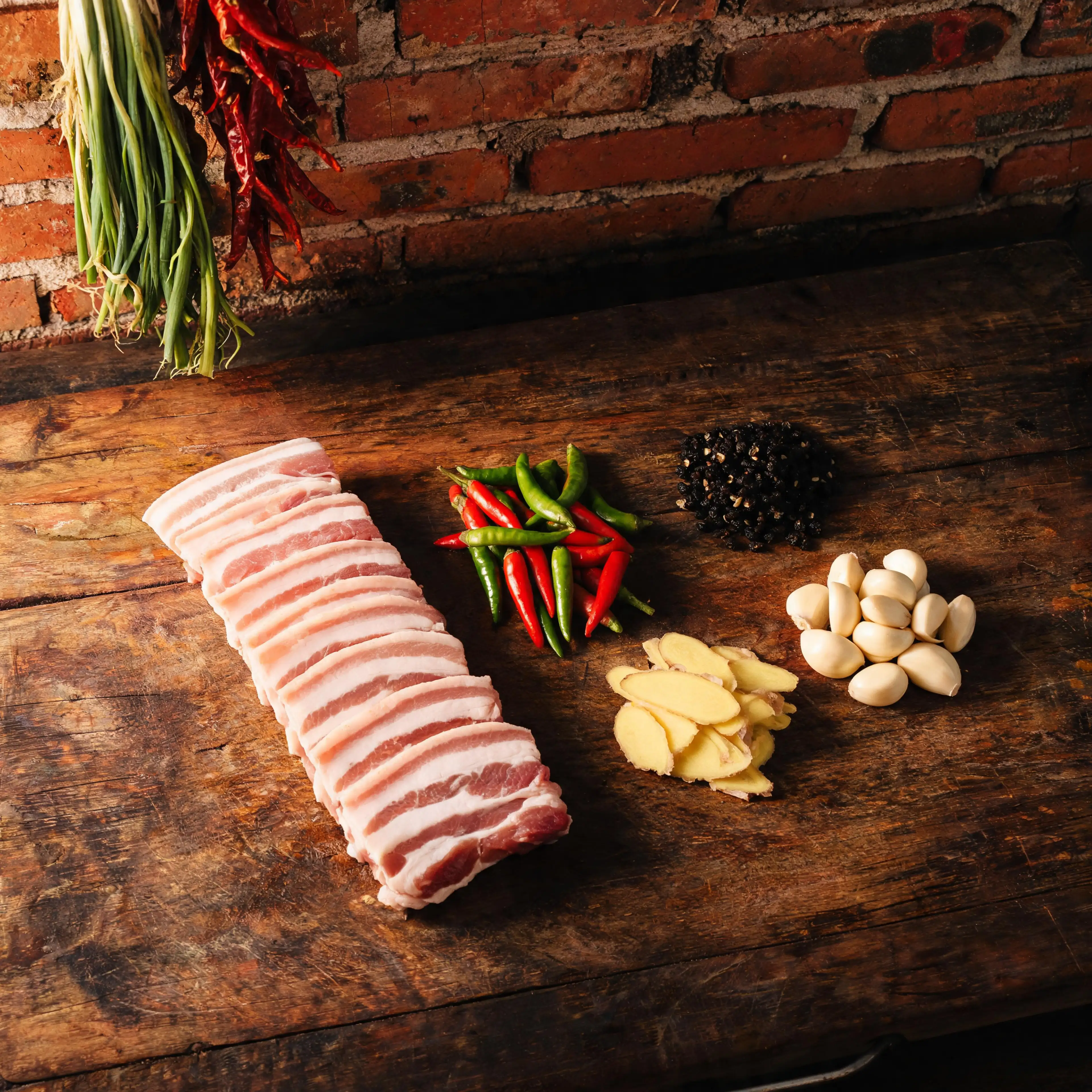 Stir-Fried Pork Belly with Chili Peppers