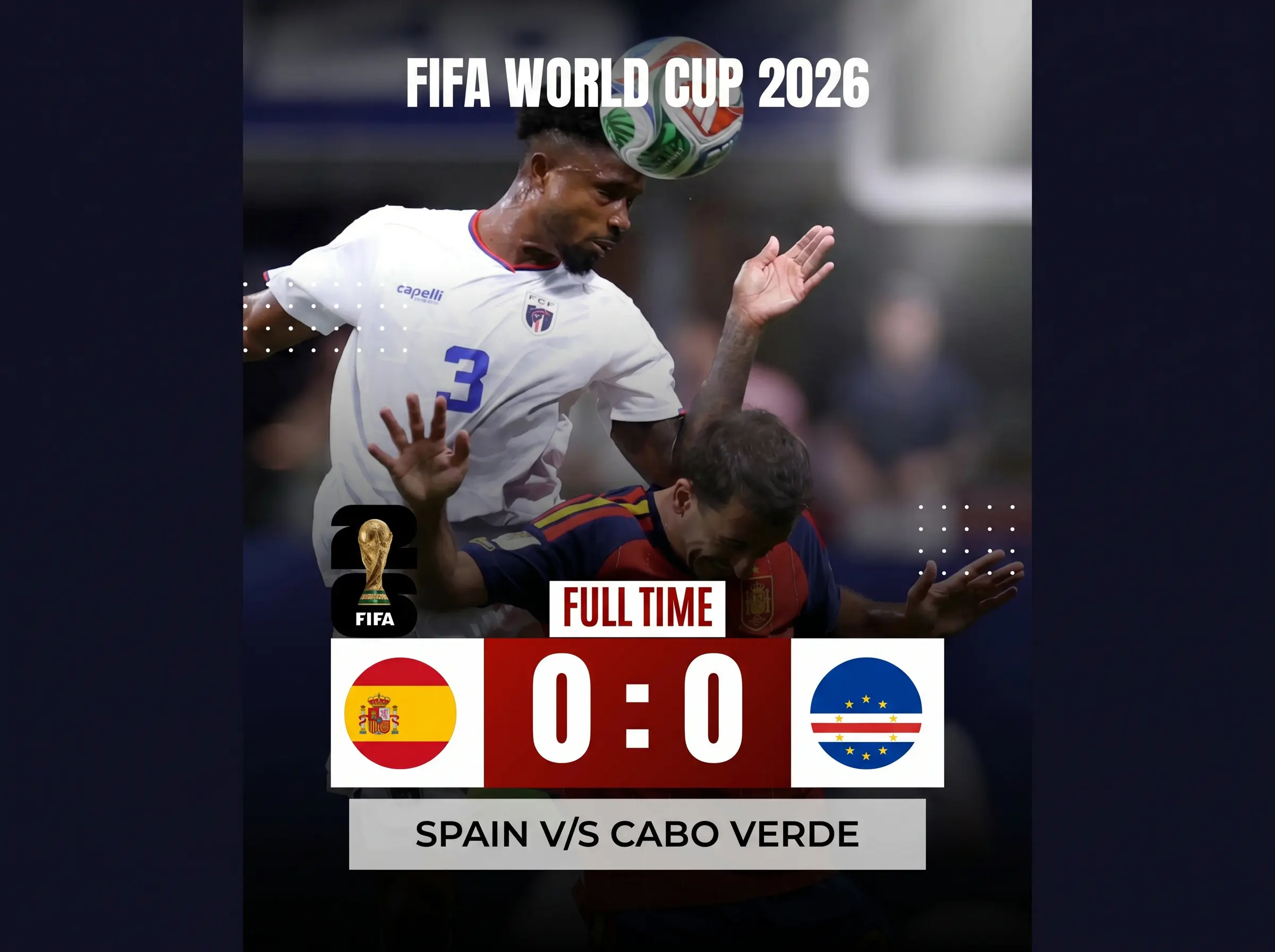 World Cup 2026: Spain 0-0 Cape Verde. Vozinha, 40, keeps World Cup debutants in front of the world