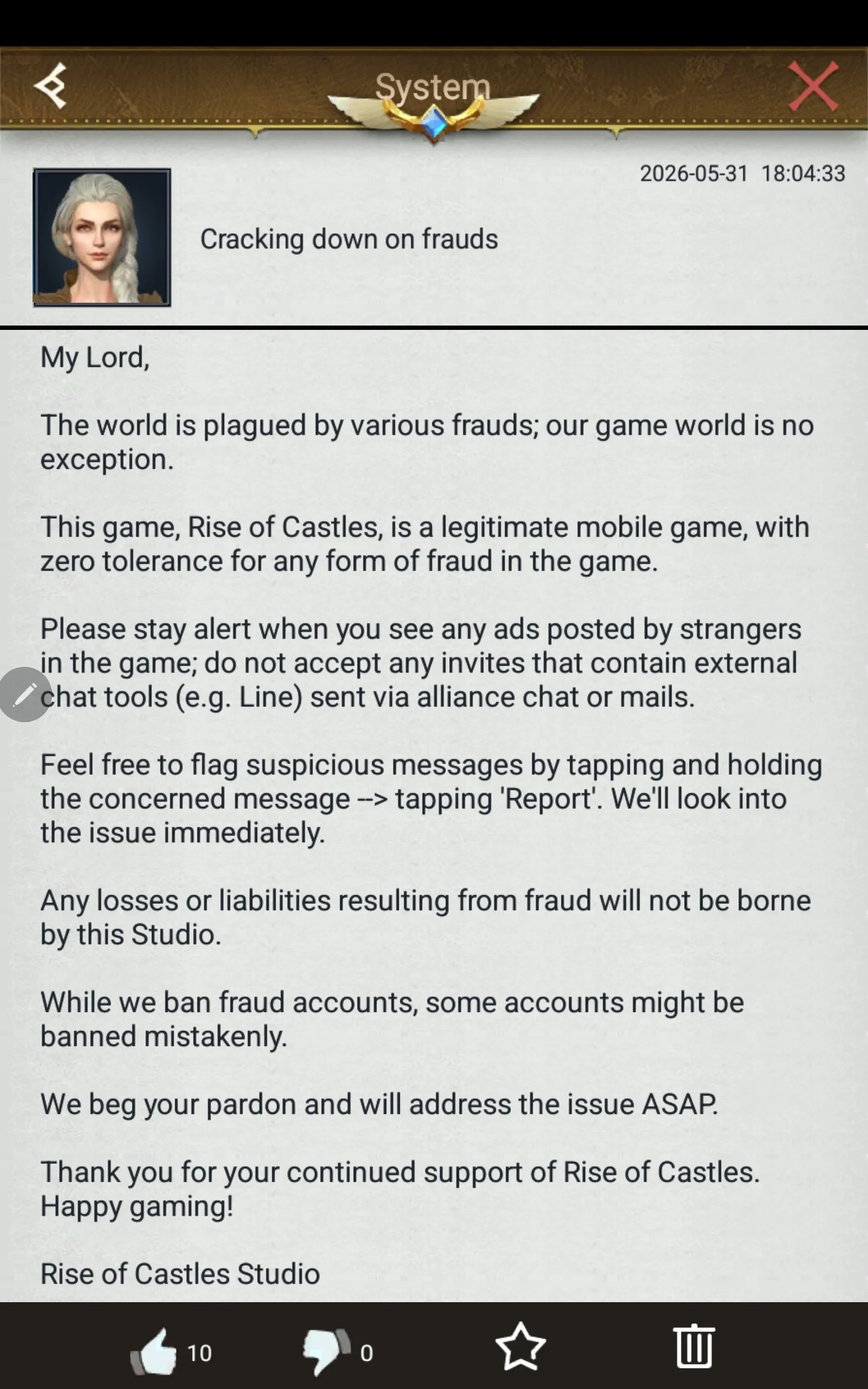 YOU ARE THE FRAUD