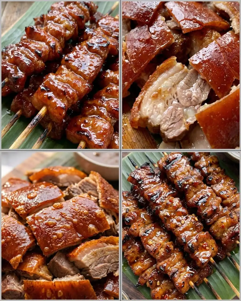 BBQ at crispy lechon skin 😋