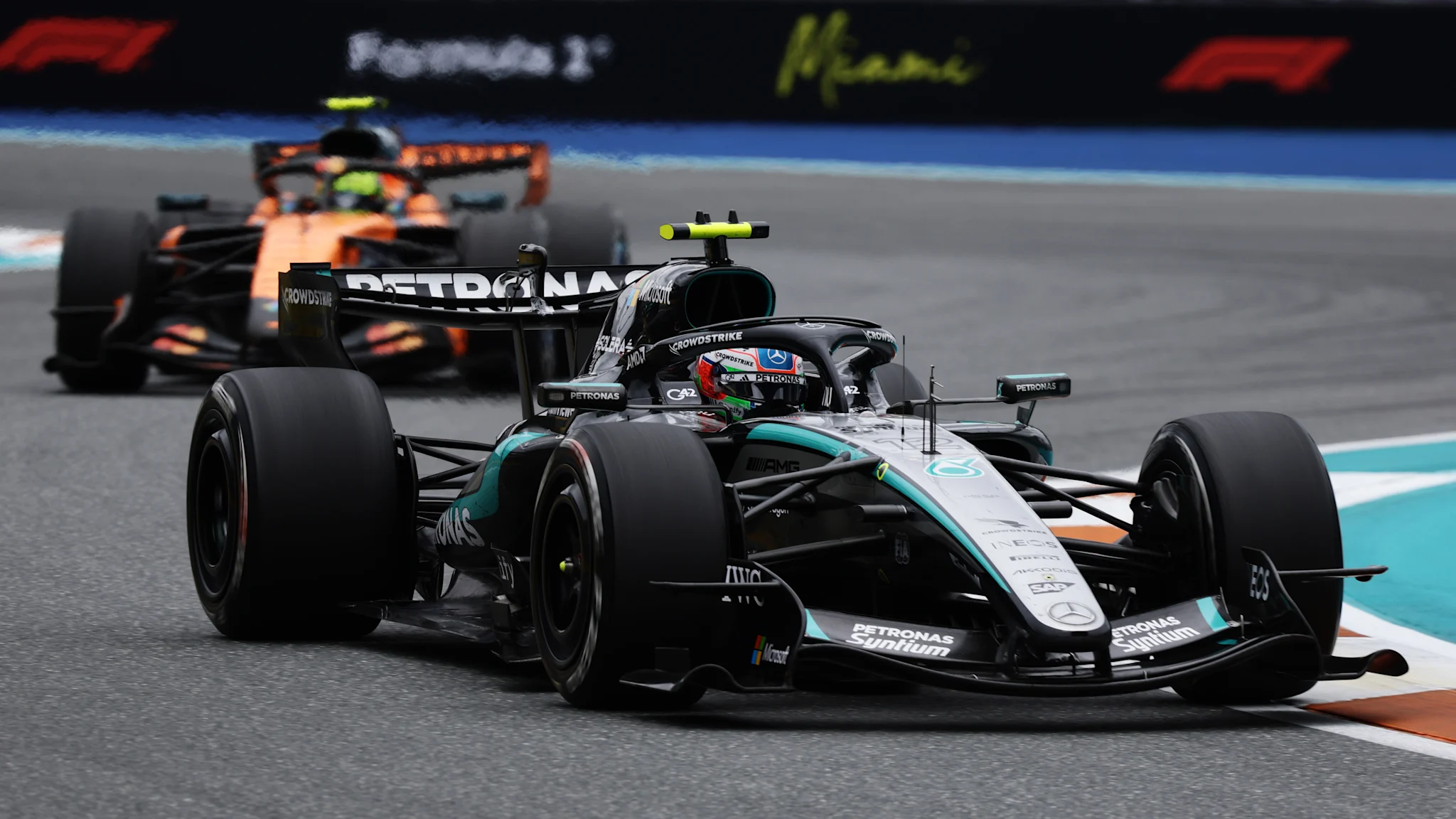 Watch the highlights from Miami as Antonelli beats Norris