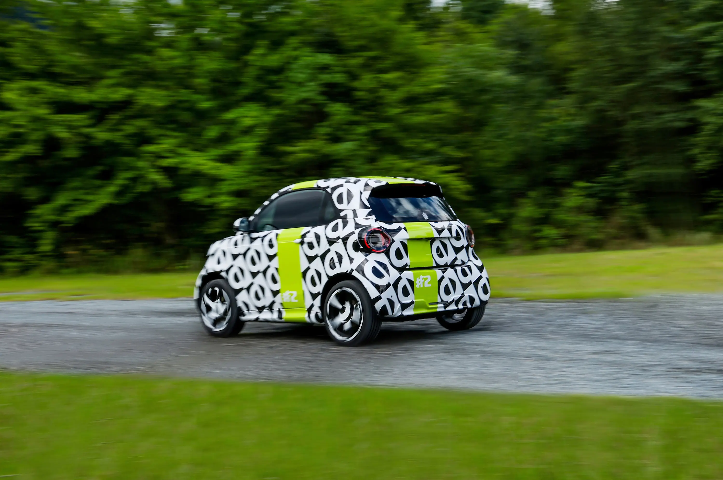 Smart has spied on its own new car, and the #2 looks like it's almost ready for its October reveal